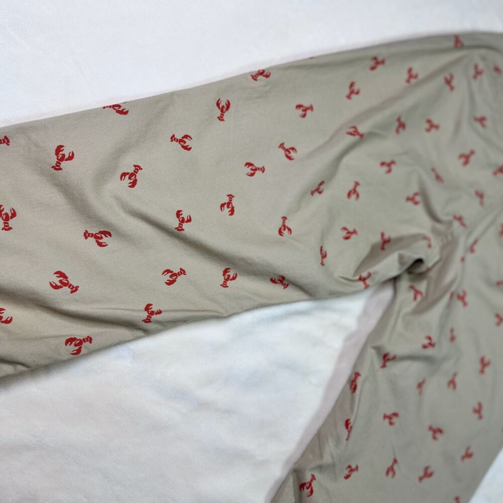 J Crew Lobster Print Pants Women's 8 Nautical Euro Summer Fisherman Nantucket - Picture 11 of 16
